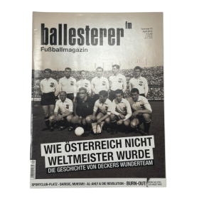 Fussballmagazin ballesterer, wie Österreich nicht Weltmeister wurde, Nr. 70
