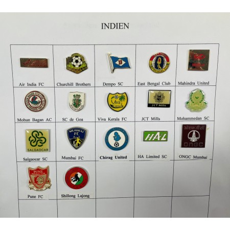 Pinkonvolut/Pinsammlung Indien