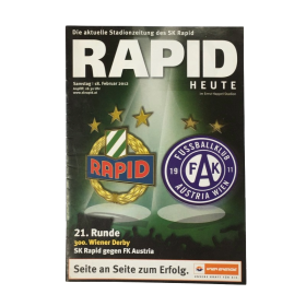Programm Rapid Wien - Austria Wien, 2012