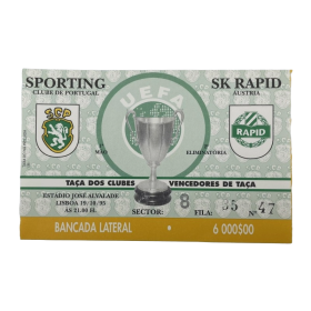 Ticket Sporting Lissabon (POR) - Rapid Wien (AUT), 1995