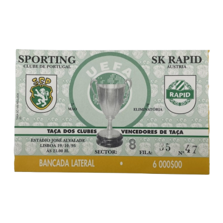 Ticket Sporting Lissabon (POR) - Rapid Wien (AUT), 1995
