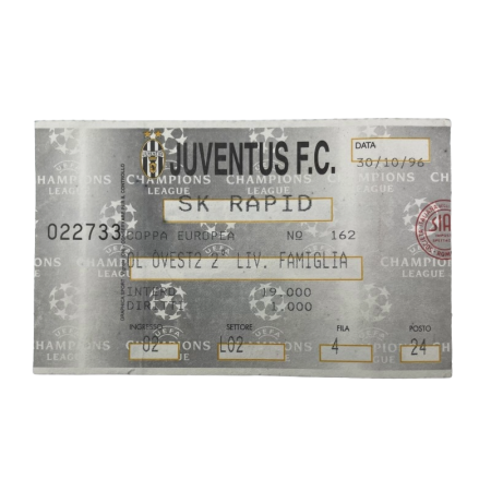 Ticket Juventus Turin (ITA) - Rapid Wien (AUT), 1996