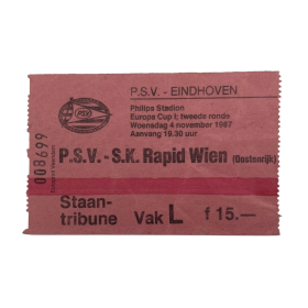 Ticket PSV Eindhoven (NED) - Rapid Wien (AUT), 1987