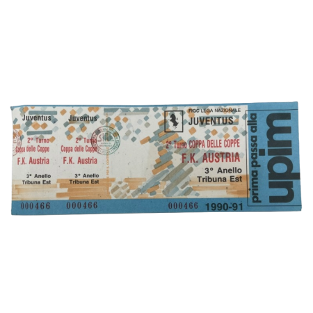 Ticket Juventus Turin (ITA) - Austria Wien, 1990