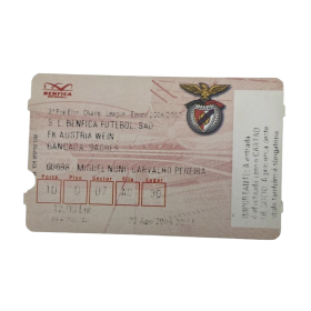 Ticket Benfica Lissabon (POR) - Austria Wien, 2006