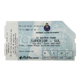 Ticket FC Porto (POR) - Austria Wien, 2002