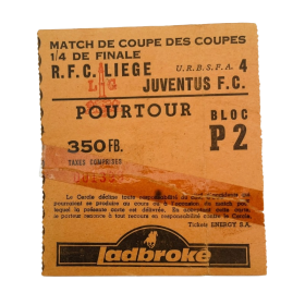 Ticket Standard Lüttich/Liege (BEL) - Juventus FC (ITA), 1991