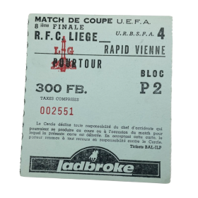 Ticket Standard Lüttich/Liege (BEL) - Rapid Wien, 1989