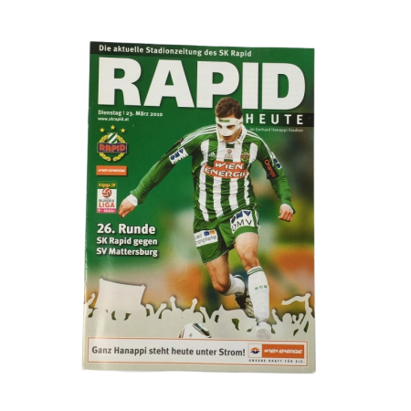 Programm Rapid Wien - SV Mattersburg, 2010