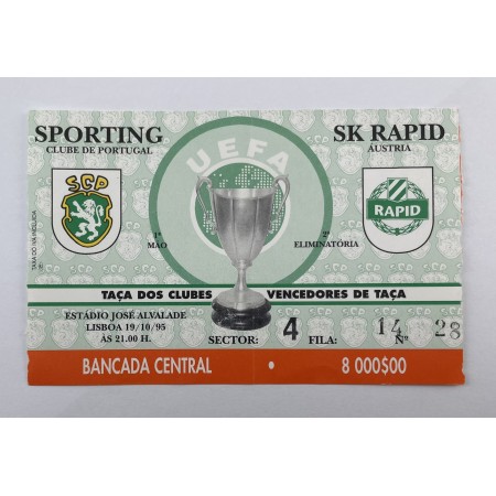 Ticket Sporting Lissabon (POR) - Rapid Wien (AUT), 1995