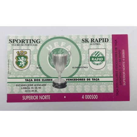 Ticket Sporting Lissabon (POR) - Rapid Wien (AUT), 1995
