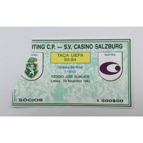 Ticket Sporting Lissabon (POR) - Austria Salzburg, 1993