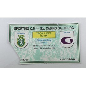 Ticket Sporting Lissabon (POR) - Austria Salzburg, 1993