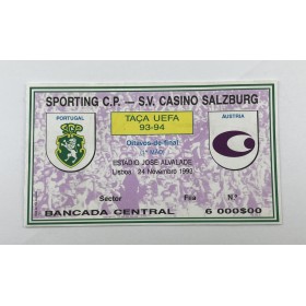 Ticket Sporting Lissabon (POR) - Austria Salzburg, 1993