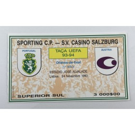 Ticket Sporting Lissabon (POR) - Austria Salzburg, 1993