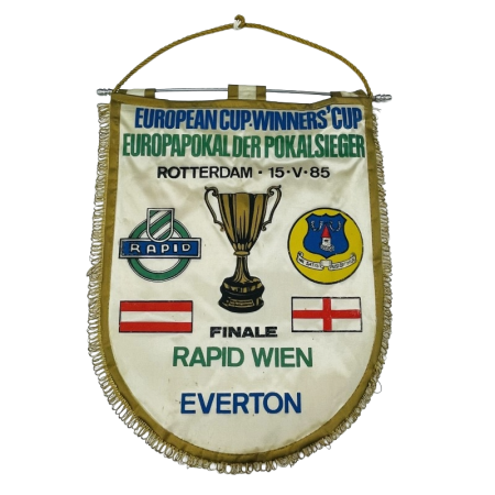 Wimpel Rapid Wien (AUT) - Everton FC (ENG), 1985