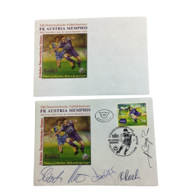 Signierte Kuverts Austria Wien, 1998