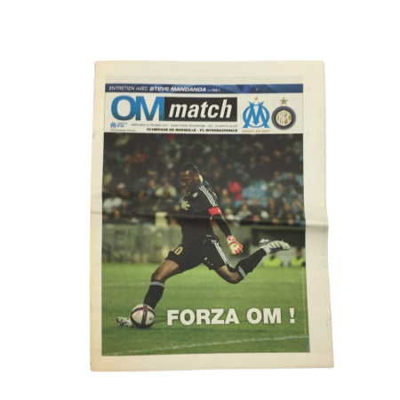 Programm Olympique Marseille - Inter Mailand, 2012