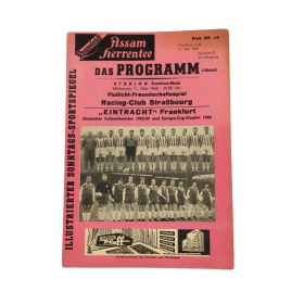 Programm Eintracht Frankfurt (GER) - Racing-Club Strassburg (FRA), 1960