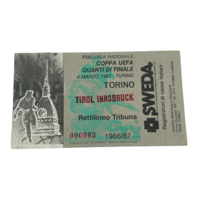 Ticket Torino Calcio (ITA) - Wacker Innsbruck (AUT), 1987