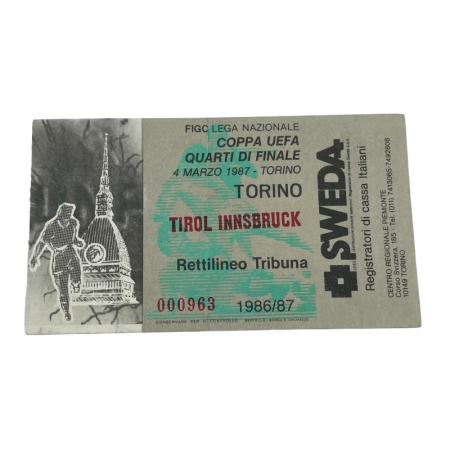 Ticket Torino Calcio (ITA) - Wacker Innsbruck (AUT), 1987