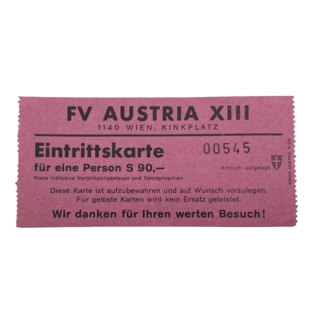 Ticket FV Austria XIII
