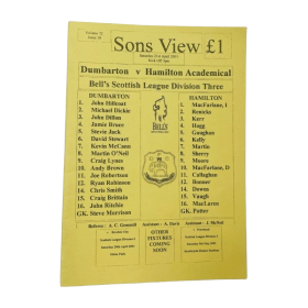 Programm Dumbarton - Hamilton Academical (SCO), 2001