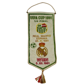 PRI Wimpel Rapid Wien - Real Madrid