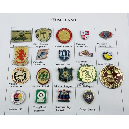 Pinkonvolut/Pinsammlung Neuseeland