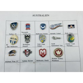 Pinkonvolut/Pinsammlung Australien