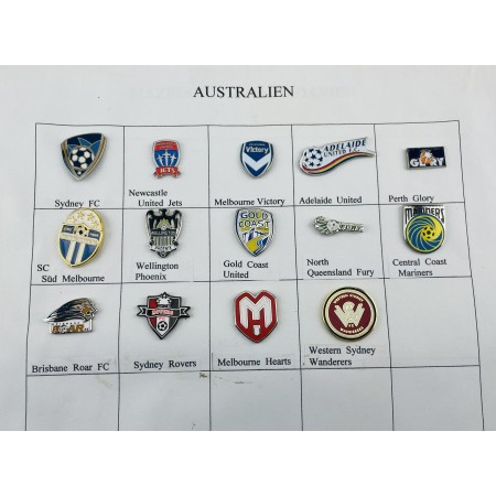 Pinkonvolut/Pinsammlung Australien