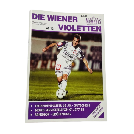 Vereinsmagazin Austria Wien, Nr. 6/1997, Pfeffer