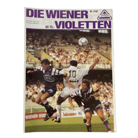 Vereinsmagazin Austria Wien, Nr. 4/1992