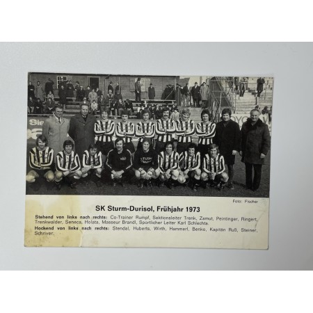 copy of Museum Mannschaftskarte Sturm Graz (AUT), 1973