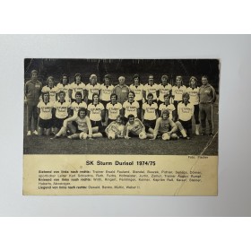 copy of Museum Mannschaftskarte Sturm Graz (AUT), 1974/1975