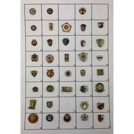 Pinkonvolut/Pinsammlung Tschechien & Slowakei, 37 Stück