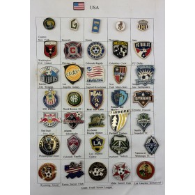 Pinkonvolut/Pinsammlung USA & Kanada, 38 Stück