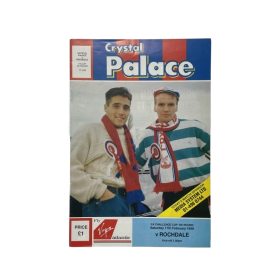 Programm Crystal Palace (ENG) - Rochdale (ENG), 1990
