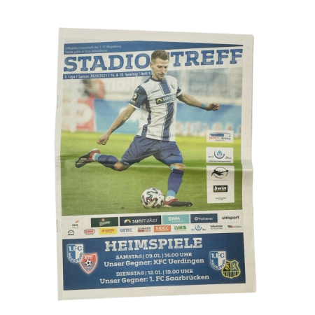 Programm 1. FC Magdeburg (GER) - KFC Uerdingen & 1. FC Saabrücken, 2021