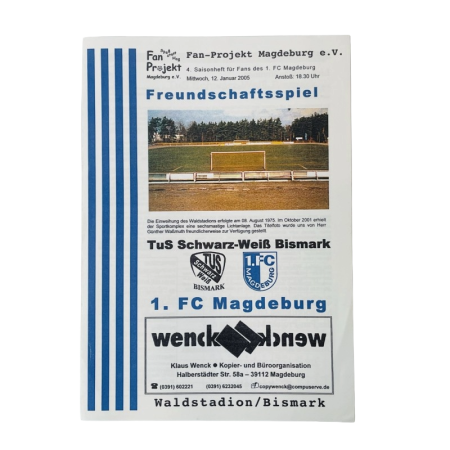 Programm TuS Schwarz-Weiß Bismark (GER) - 1. FC Magdeburg (GER), 2005