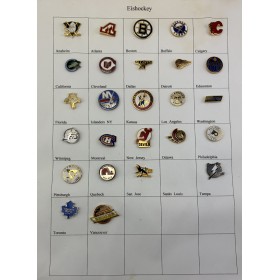 Pinkonvolut/Pinsammlung Eishockey, 26 Stück