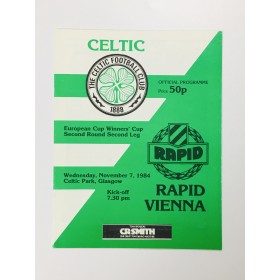 copy of Museum Programm Celtic Glasgow (SCO) - Rapid Wien (AUT), 1984