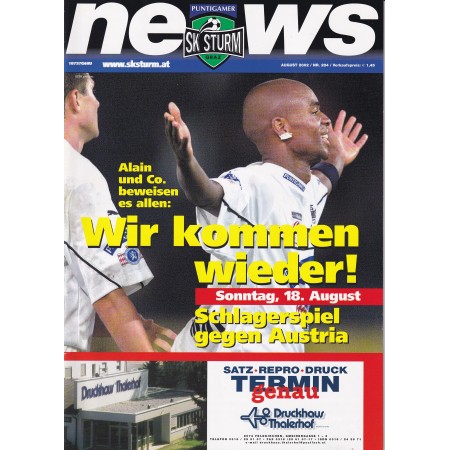 Vereinsmagazin Sturm Graz Echo, 1997-2002