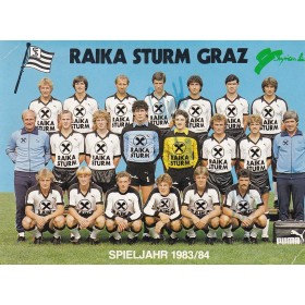 Mannschaftskarte Sturm Graz, 1983/1984