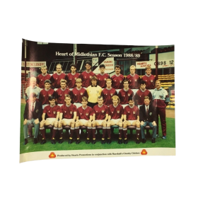 Poster Hearts of Midlothian FC (SCO), 1988/1989