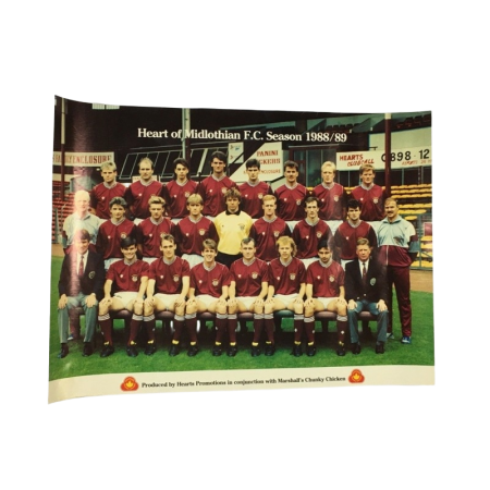 Poster Hearts of Midlothian FC (SCO), 1988/1989