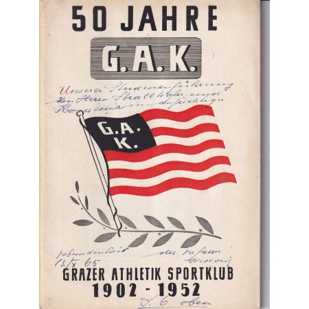 Festschrift 50 Jahre GAK (AUT), 1902 - 1952