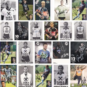Autogrammkarten Sturm Graz, signiert A-L