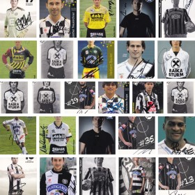 Autogrammkarten Sturm Graz, signiert M-Z
