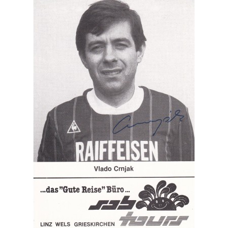 Autogrammkarte Vlado Crnjak, FC Union Wels